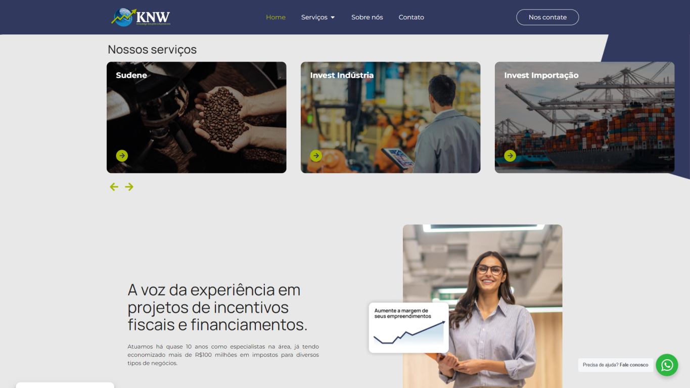 Site KNW Serviços