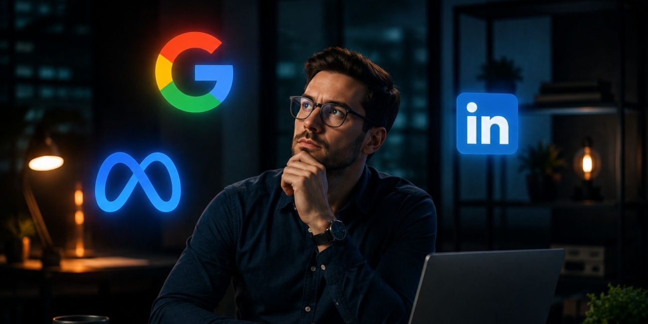 Qual canal de marketing digital vale mais a pena? Google Ads, Meta Ads ou LinkedIn?